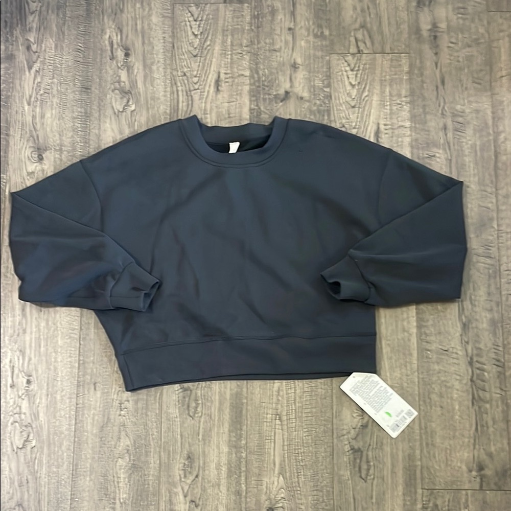 lululemon athletica Dark Gray Crew Neck Sweater